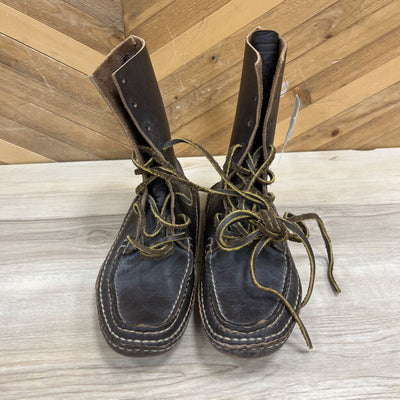 Leather Bush Boots: Brown-men-11