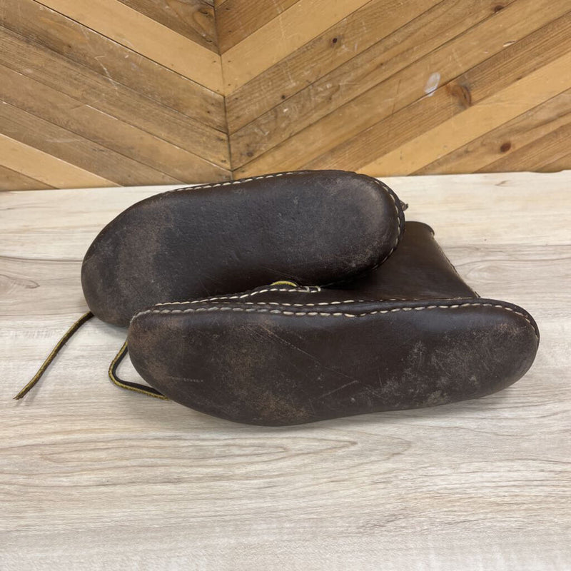 Leather Bush Boots: Brown-men-11