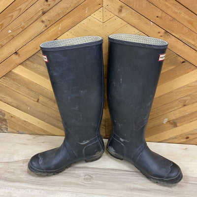 Hunter - Originals Rain Boots - MSRP $210: Black-unisex-M7 / W8