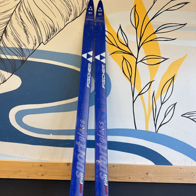 Fischer - Short Cut Sport Glass Classic Cross Country Skis with SNS Profil bindings- : Blue--203cm