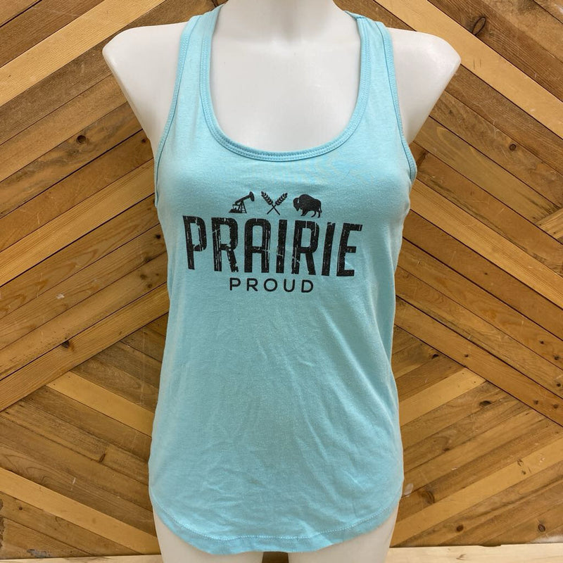 Prairie Proud - Womens Tank Top - MSRP $45: Blue-women-XS