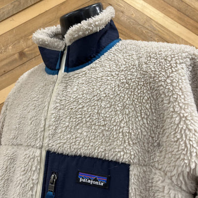 Patagonia - Men's Classic Retro-XJacket - MSRP $285: White/Blue-women-LG