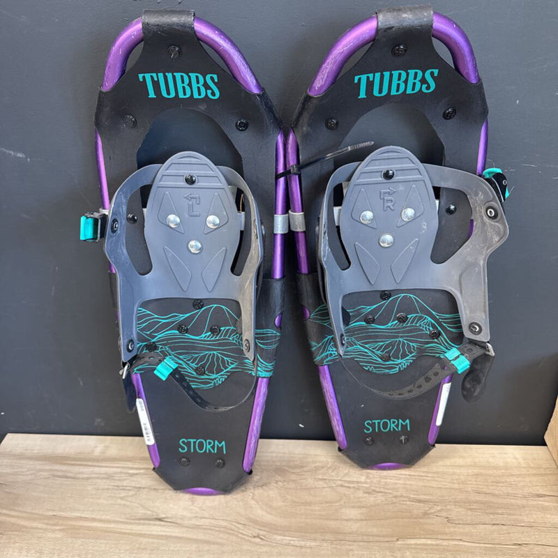 Tubbs - Kids Storm Snowshoes - MSRP $130: Black/Purple/Teal Blue--19"