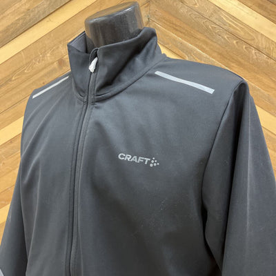 Craft - Men's Core Nordic Training Jacket - MSRP $150: Black / Grey-men-LG
