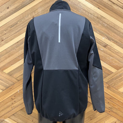 Craft - Men's Core Nordic Training Jacket - MSRP $150: Black / Grey-men-LG