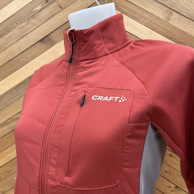 Craft - Women's Core Nordic Training Insulate Jacket - MSRP $160: Red / Grey-women-XS