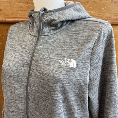 The North Face - Women's Zip UP Hoodie - MSRP $90: Grey/White-women-LG