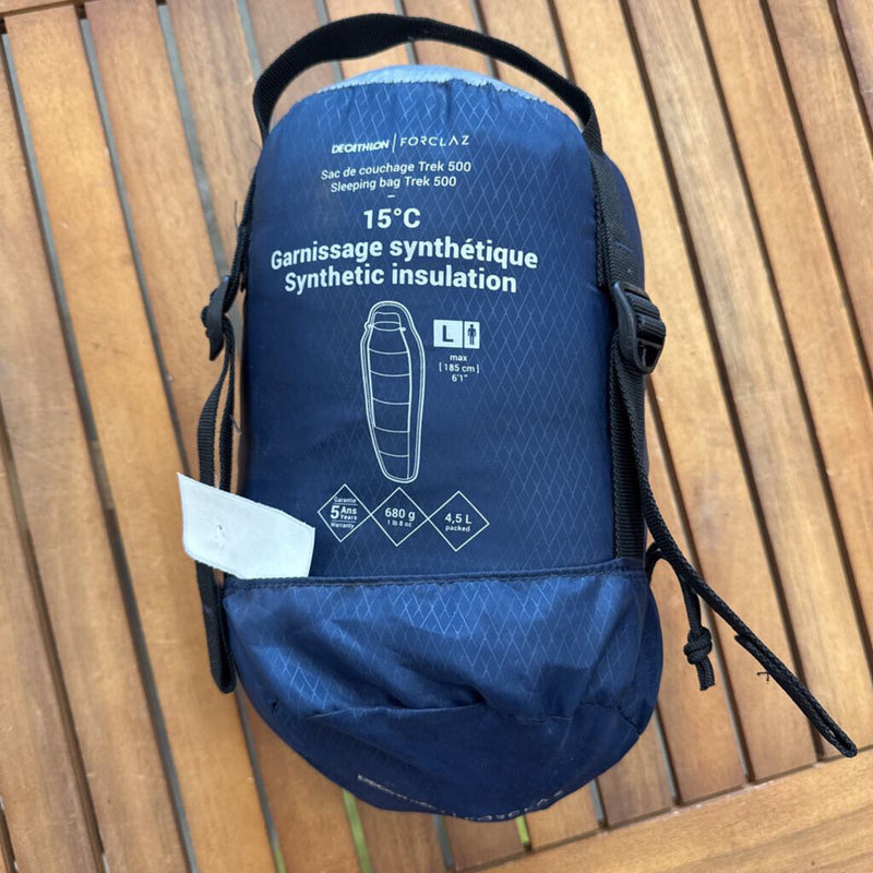 Decathlon- Forclaz Trek 500 Sleeping Bag - MSRP Compared $115 : Blue-unisex-Large