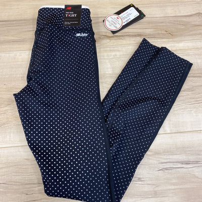 New Balance - Women's Reflective Print Acc Tights - MSRP $70: Black-women-XS