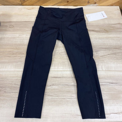 Lululemon - Women's Cropped Leggings: Black-women-4