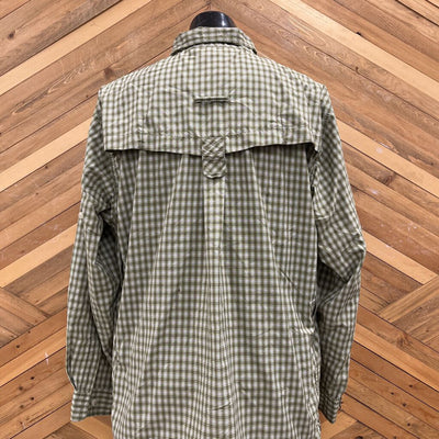 ExOfficio - Men's S/S Button-Up Hiking Shirt - MSRP $100: Tan/Green-men-MD