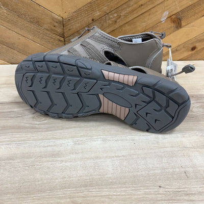 Billy - Women's River Sandals - MSRP $90: Brown / Grey-women-W9 Wide