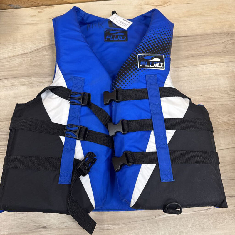 Fluid - Adult PFD : Blue/Black/White-unisex-SM