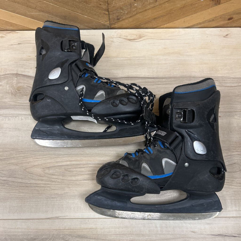 Influence - Next Generation Removable Boots Skates : Black/Blue-unisex-4,5,6