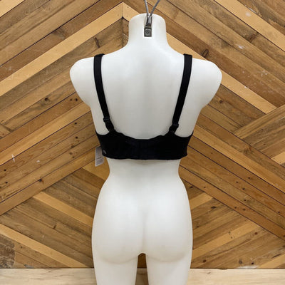 Lululemon- Run times Black Wireless Sports Bra -MSRP $74: black-women-36C