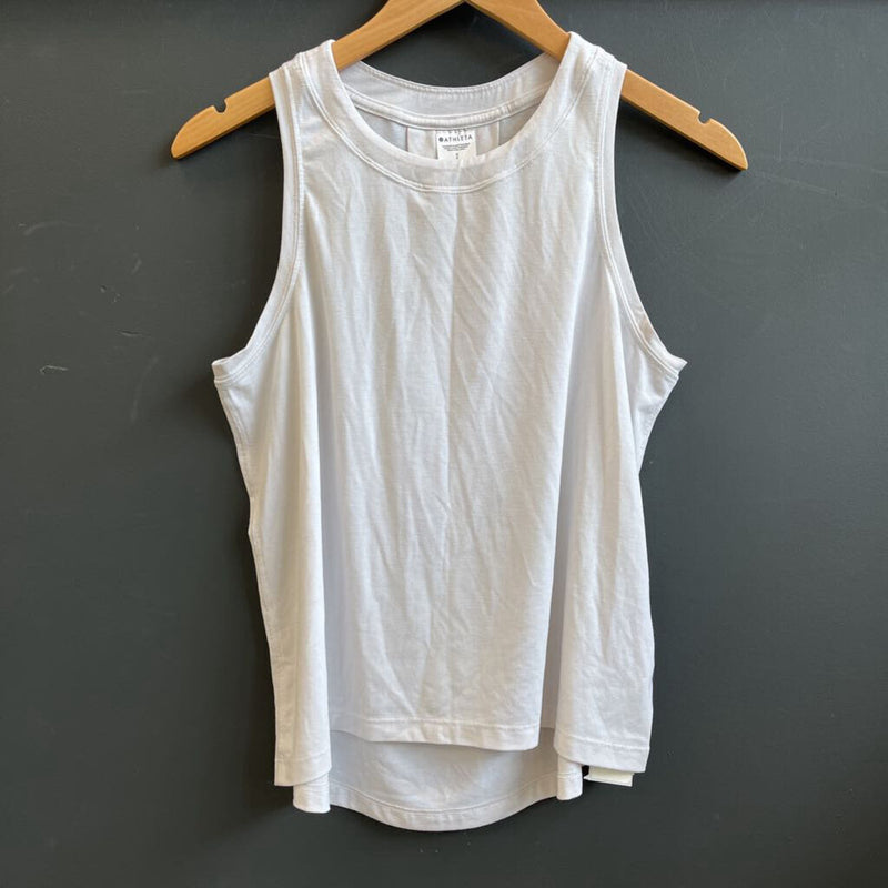 Athleta - White Tank Top: White -women-SM