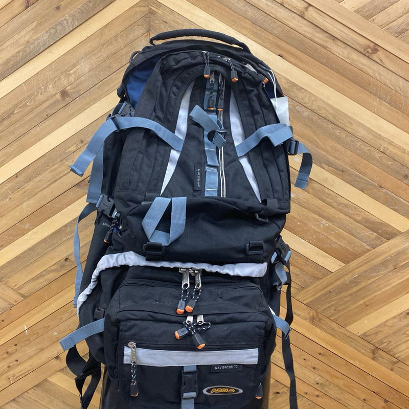 Asolo - Navigator 70 Hiking Overnight Pack: Black--70L