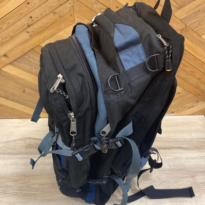 Asolo - Navigator 80 Hiking Overnight Pack : Black / Blue--80L
