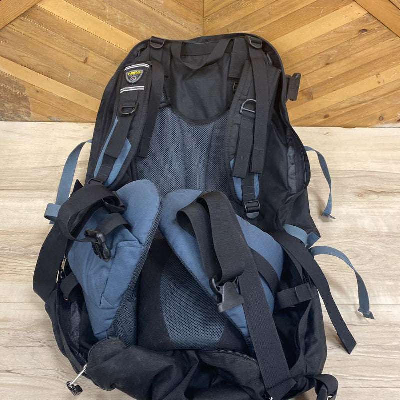 Asolo - Navigator 80 Hiking Overnight Pack : Black / Blue--80L