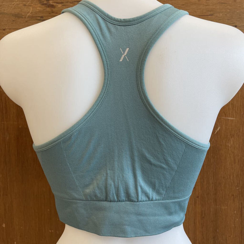 Knix - Racerback Sports Bra - MSRP $65: Green/Teal-women-LG