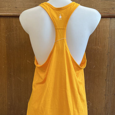 Smartwool - Women's Merino Sport 150 Racerback Tank Top - MSRP $70: Yellow-women-LG
