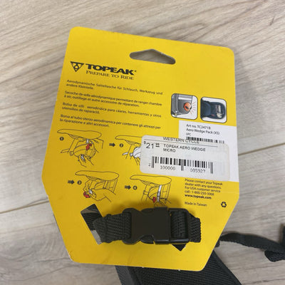 Topeak - Aero Wedge Pack Micro Saddle Bag - MSRP $30: Black-unisex-0.41L