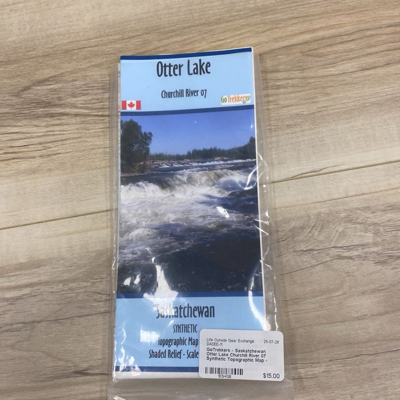 GoTrekkers - Saskatchewan Otter Lake Churchill River 07 Synthetic Topographic Map - MSRP $29: Blue / White--1:30,000