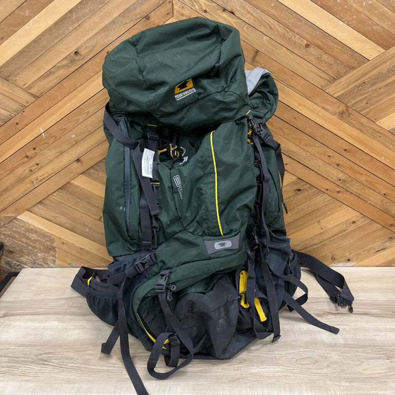 Mountain Smith - Hiking Apex 80 Backpack - MSRP $250: Green/Yellow/Grey-unisex-80L