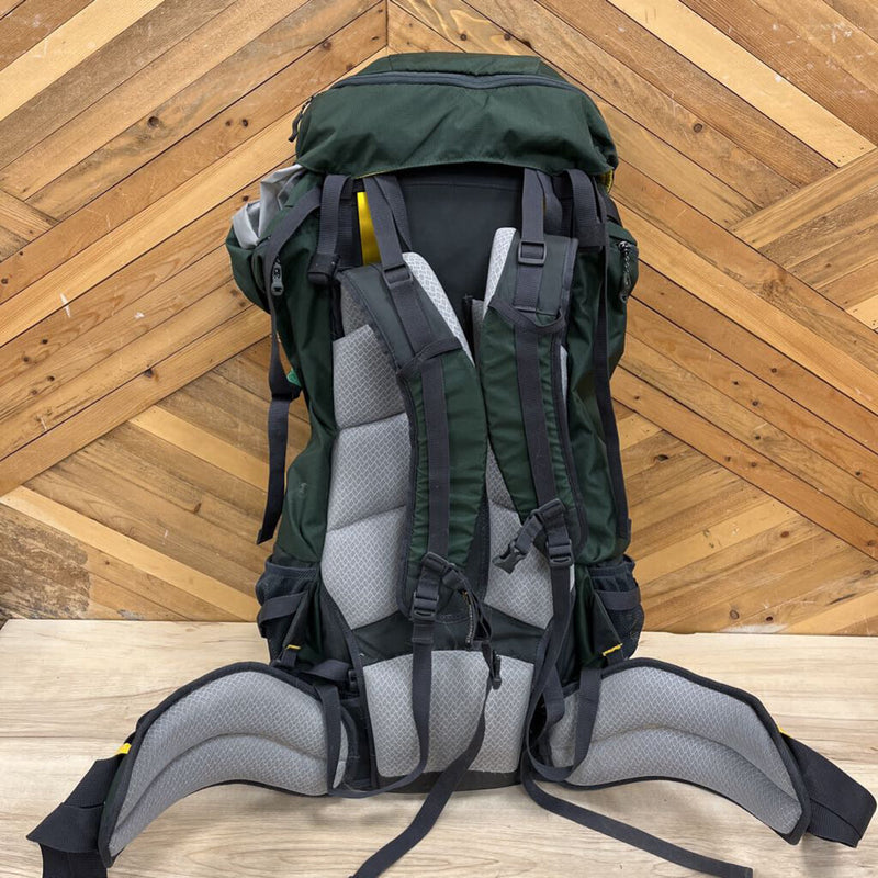 Mountain Smith - Hiking Apex 80 Backpack - MSRP $250: Green/Yellow/Grey-unisex-80L