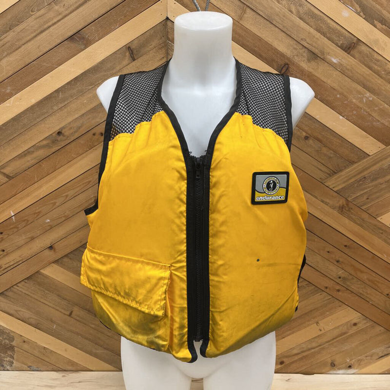Mustang Survival - Mesh Vest Adult PFD - MSRP $120: Yellow / Black-unisex-SM/MD