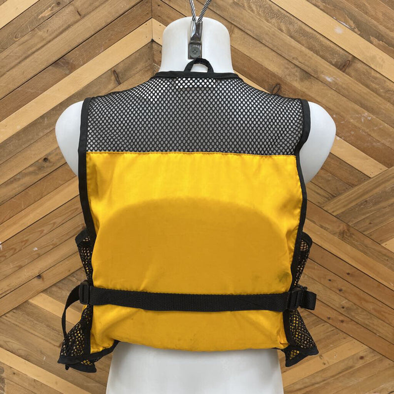 Mustang Survival - Mesh Vest Adult PFD - MSRP $120: Yellow / Black-unisex-SM/MD
