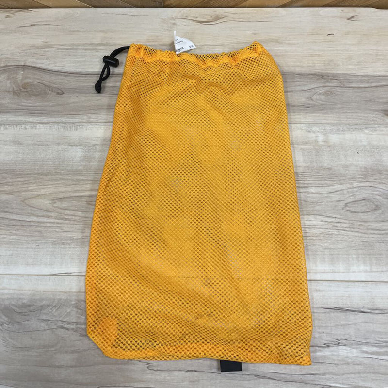 Yellow Mesh Storage Bag: yellow-unisex-