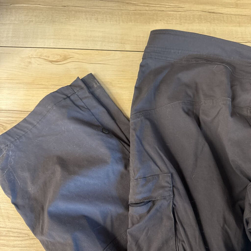 Prana - Men’s belted Hiking Pants- MSRP $148: black-men-LG
