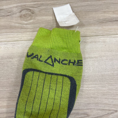 Aval - L/S Long socks - : Green Grey -unisex-