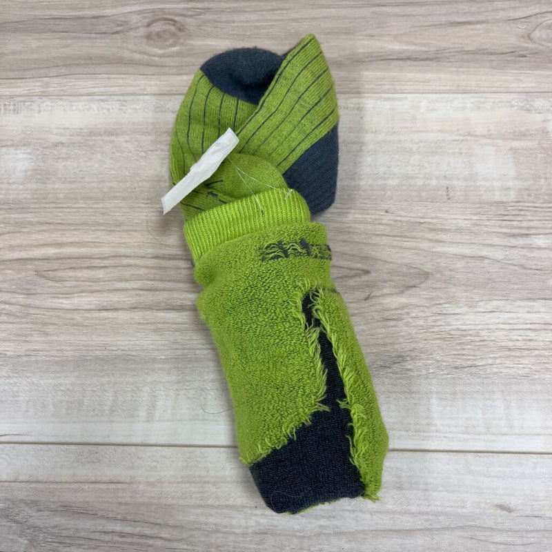 Aval - L/S Long socks - : Green Grey -unisex-
