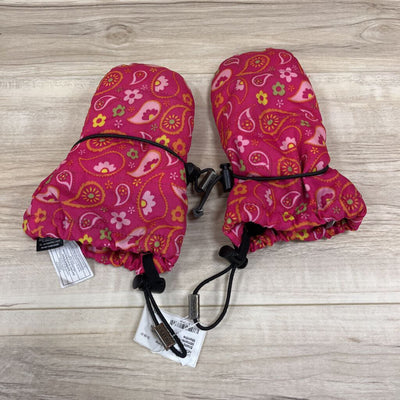 Stonz- Children's Pink Floral Mittens- MSRP $50: Pink-children-12-24 Months