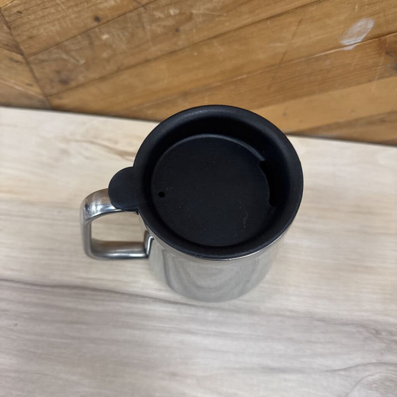 Coffee Travel Mug : Silver / Black--