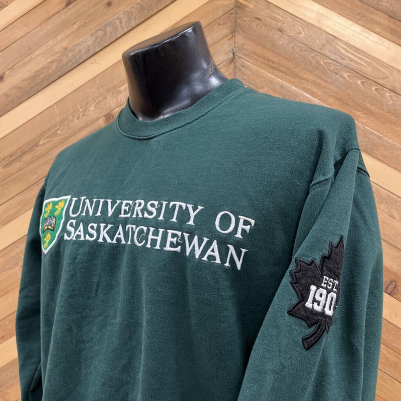Dubwear Clothing Co. - University of Saskatchewan Sweatshirt - MSRP $45: Green-unisex-MD