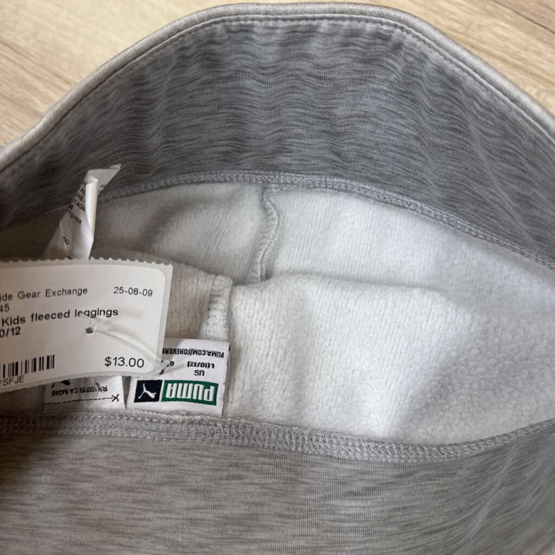 Puma - Kids fleeced leggings : Grey -children-10/12