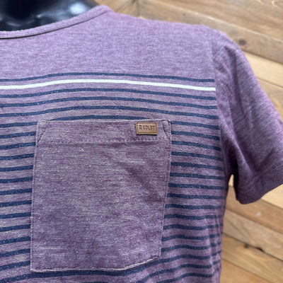 Kolby- Men’s Slim Fit Short Sleeve Shirt: purple-men-mD
