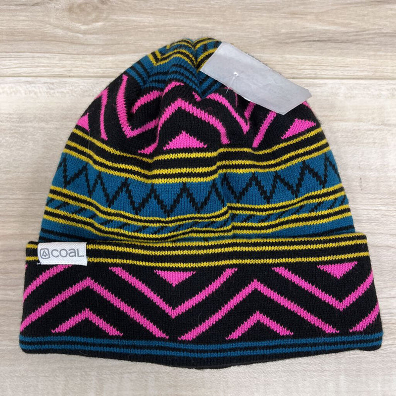 Coal- Cozy Colorful Striped Beanie Hat: multicolor-unisex-