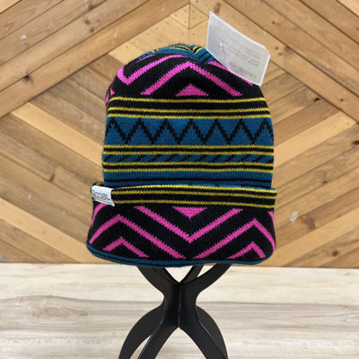 Coal- Cozy Colorful Striped Beanie Hat: multicolor-unisex-