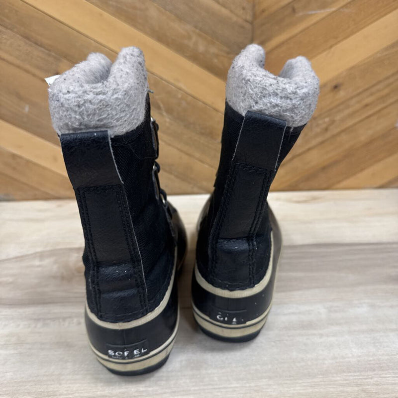 Sorel- Youth Waterproof Winter Boots- MSRP $110: Black-children-1Y