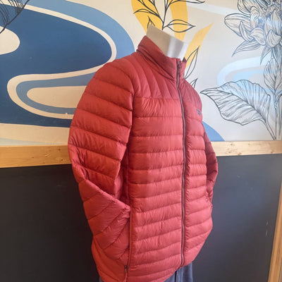 Outdoor Research- Men's Transcendent Down Jacket $349: Red -men-MD