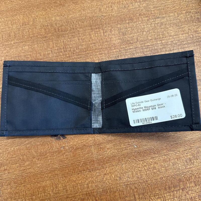Hyperlite Mountain Gear - Wallet- MSRP $58 : black-unisex-