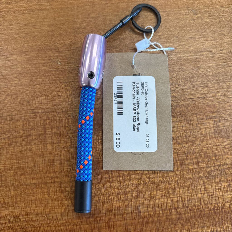 Tuenne -Yellowstone Rope Keychain - MSRP $33: blue-unisex-
