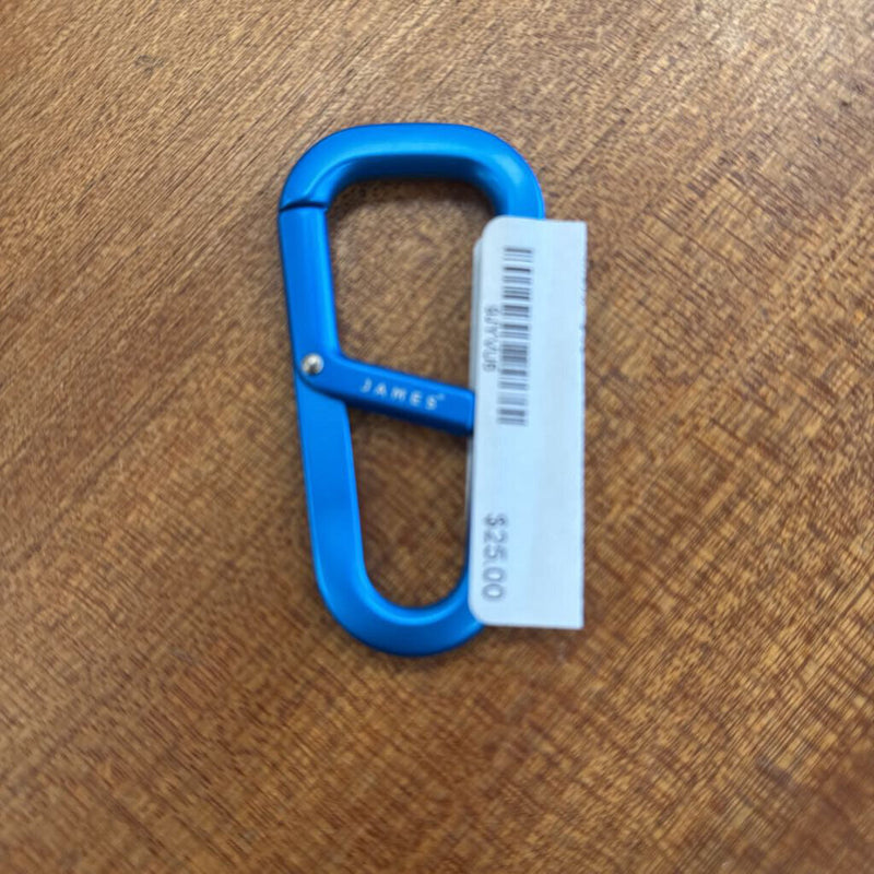 James- Blue Carabiner Clip- MSRP $49: -unisex-
