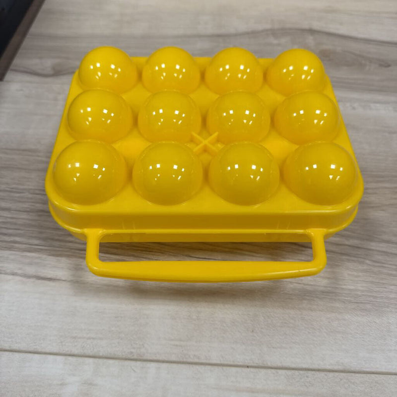 Yellow Egg Carrier with Handle: yellow-unisex-