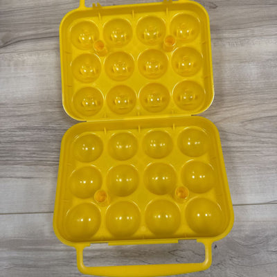 Yellow Egg Carrier with Handle: yellow-unisex-