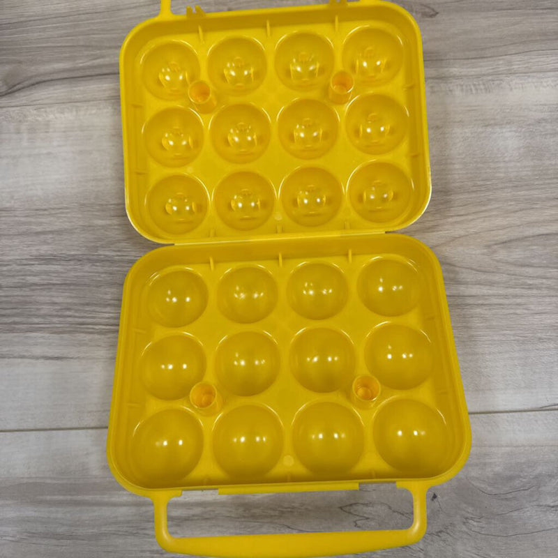 Yellow Egg Carrier with Handle: yellow-unisex-